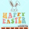 Happy easter bunny svg