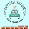 Happy eastern farm fresh easter eggs svg
