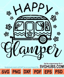 Happy glamper svg