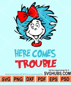 Here comes trouble svg