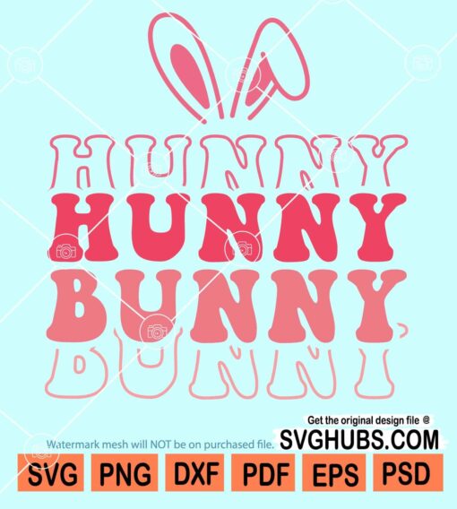 Hunny bunny stacked svg