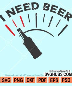 I need beer Baroameter fuel gauge svg