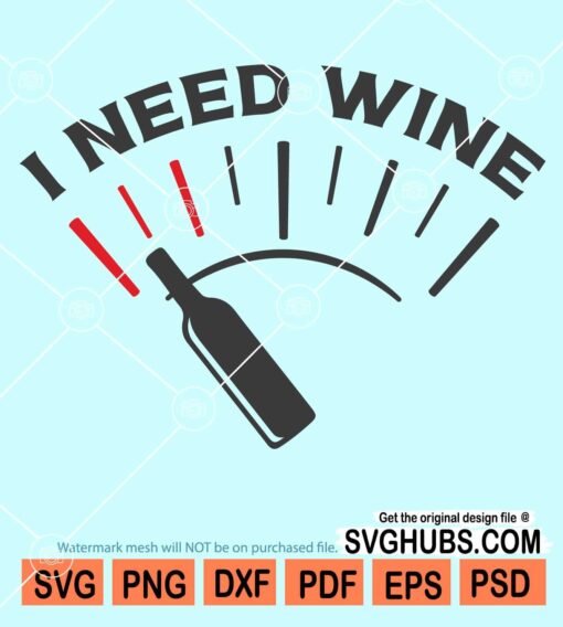 I need wine Barometer fuel gauge svg