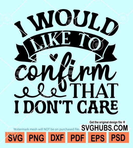 I'd like to confirm that I don't care svg