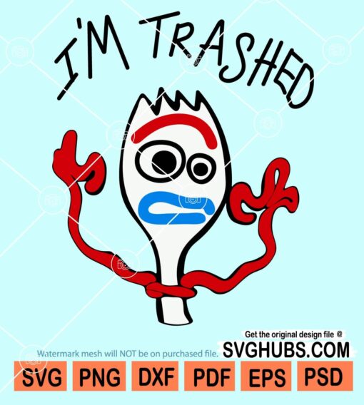 I'm trashed svg