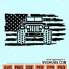 Jeep American flag svg