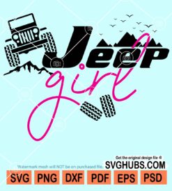 Jeep girl svg