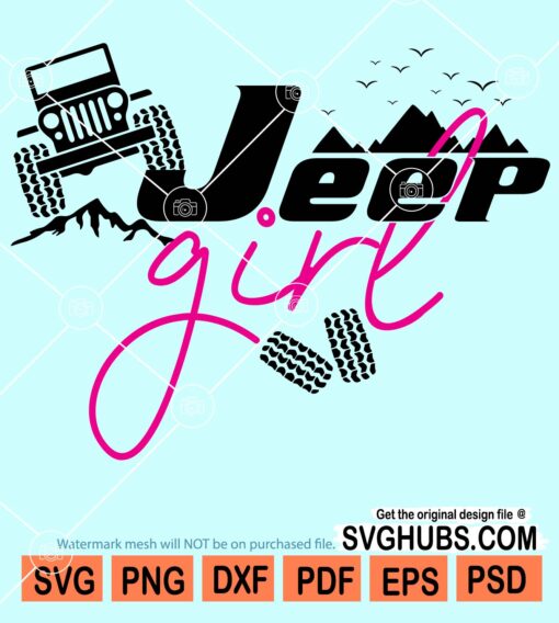 Jeep girl svg