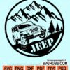 Jeep mountains svg