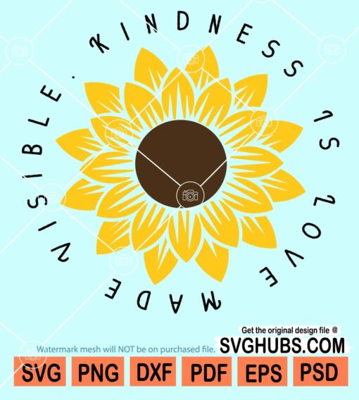 Kindness is love made visible svg