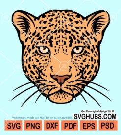 Leopard head svg