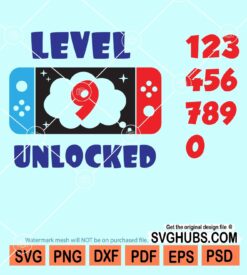 Level 9 unlocked svg