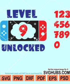Level 9 unlocked svg