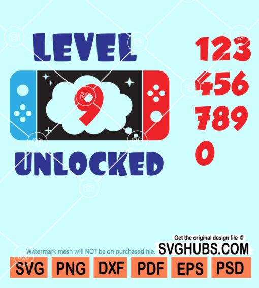 Level 9 unlocked svg