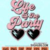 Life of the party with heart svg