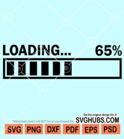 Loading bar 65% svg