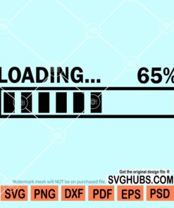 Loading bar 65% svg