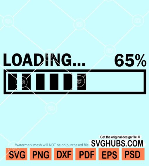 Loading bar 65% svg