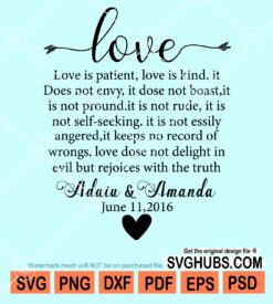 Love is kind love is kind Svg
