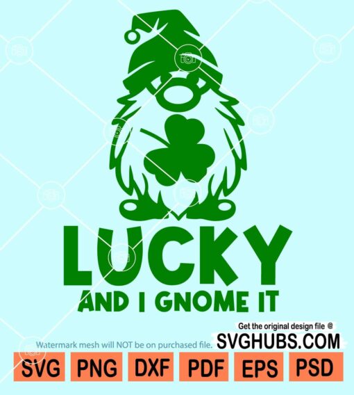 Lucky and I gnome it svg