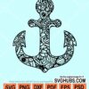 Mandala anchor svg