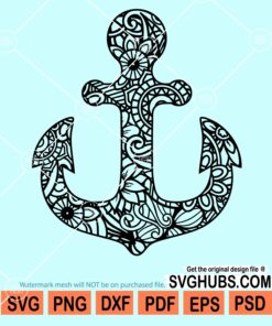 Mandala anchor svg