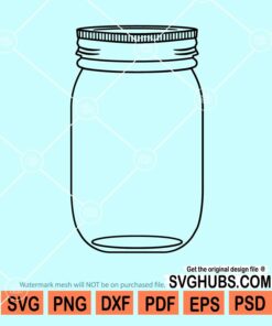 Mason jar svg