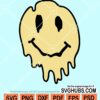 Melting smiley face svg