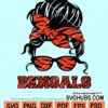 Messy bun Team Bengals svg