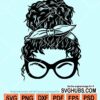 Messy bun svg