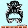 Messy bun svg file