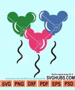 Mickey Mouse Balloons SVG