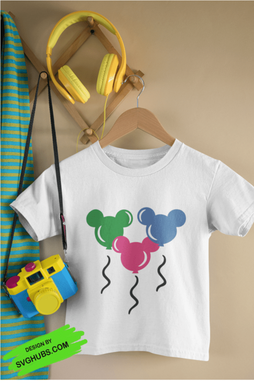 Mickey Mouse Balloons SVG