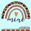 Mini leopard rainbow svg
