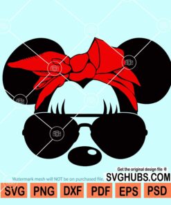 Minnie with bandana SVG