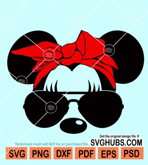 Minnie with bandana SVG