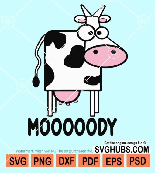 Moody cow svg