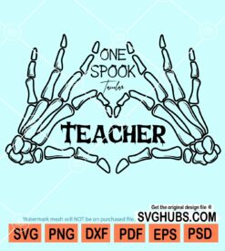 One spook tacular teacher svg