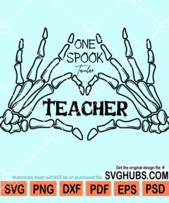One spook tacular teacher svg