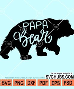 Papa bear svg