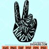 Peace sign with words SVG