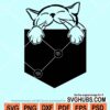 Pocket cat svg