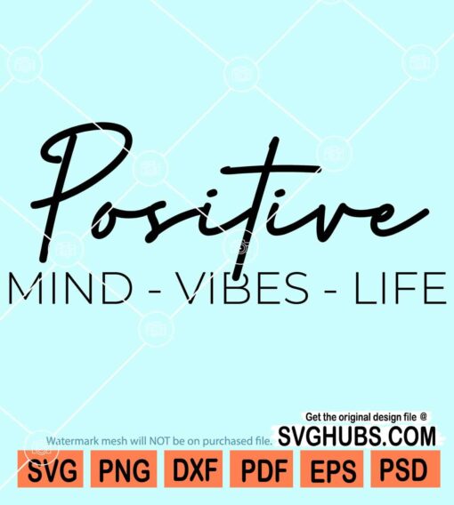 Positive mind svg