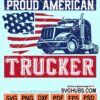 Proud american trucker svg