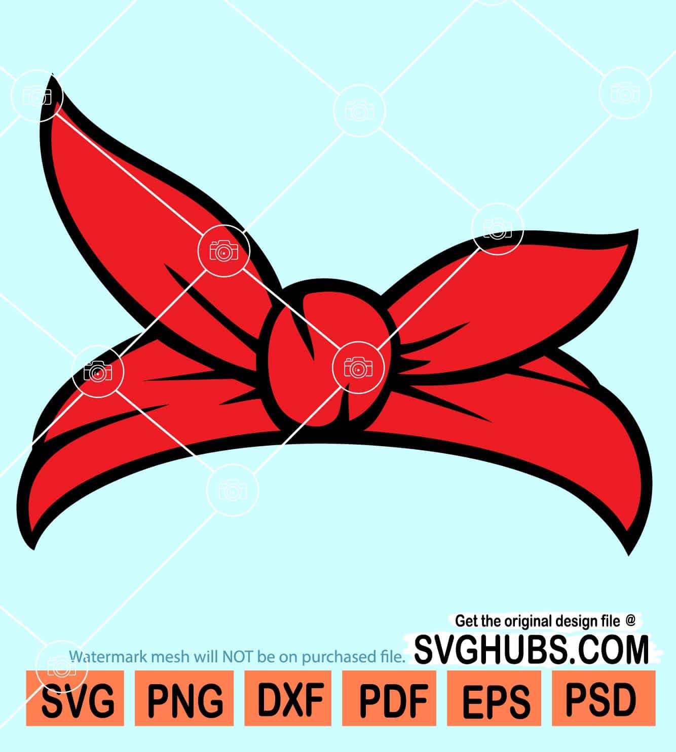 Red bandana svg, Bandana Clip Art svg, Red Bandana Clip Art svg
