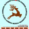 Reindeer names svg