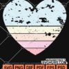 Retro heart rainbow clipart svg