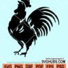 Rooster stencil svg