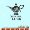 Rub for luck svg