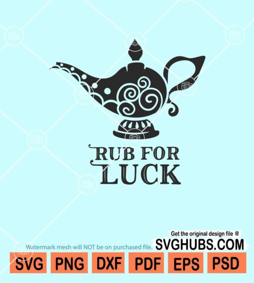 Rub for luck svg